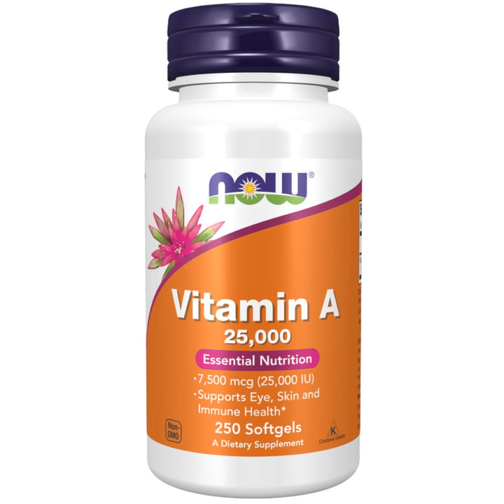 NOW Foods Vitamin A 25,000 250 Softgels