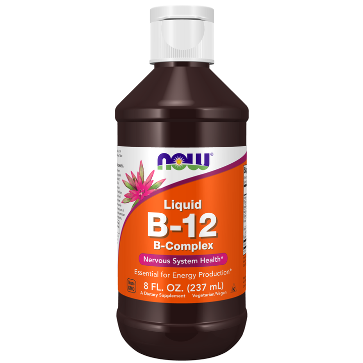 Complejo de vitamina B-12 líquido de Now Foods, 8 oz