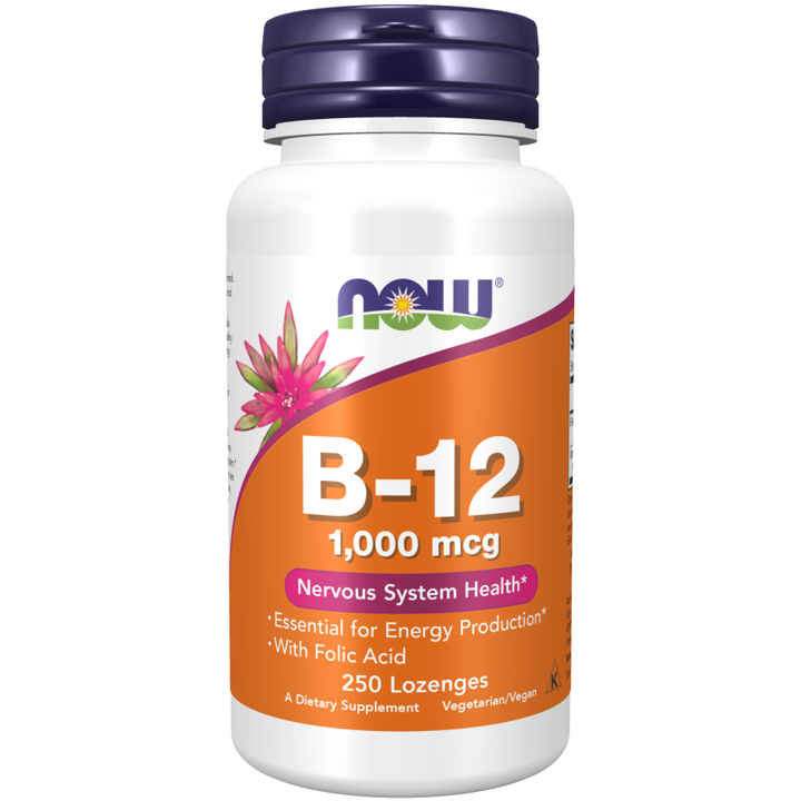 NOW Foods Vitamin B-12 1000 mcg 250 Lozenges