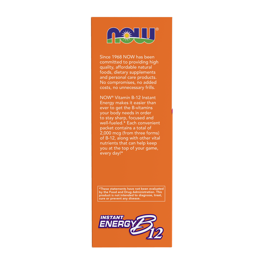 Now Foods Instant Energy B-12 75 paquetes