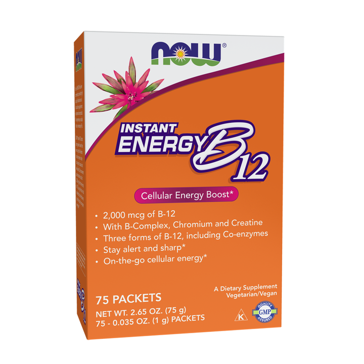 Now Foods Instant Energy B-12 75 paquetes