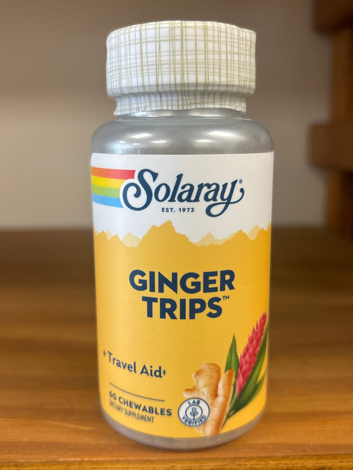 Solaray Ginger Trips - 60 chewable wafers