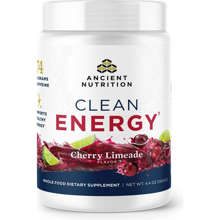 Ancient Nutrition Clean Energy Cherry Limeade, 30 Servings