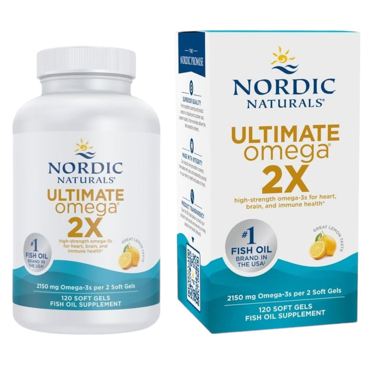 Nordic Naturals Ultimate Omega 2X Lemon 120 Softgels