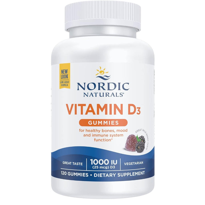 Nordic Naturals Vitamin D3 Gummies 1000 IU 120 Count