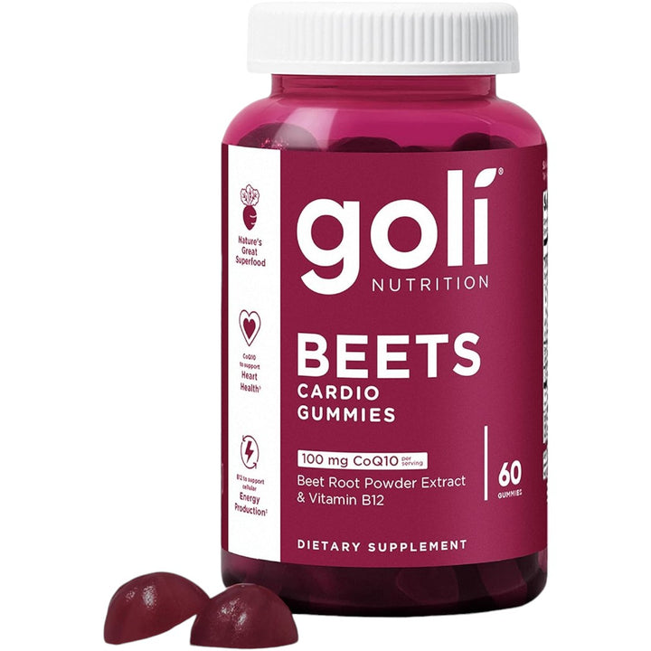 Goli Beets Cardio Gummy CoQ10 & Beet Root Extract 60 Count