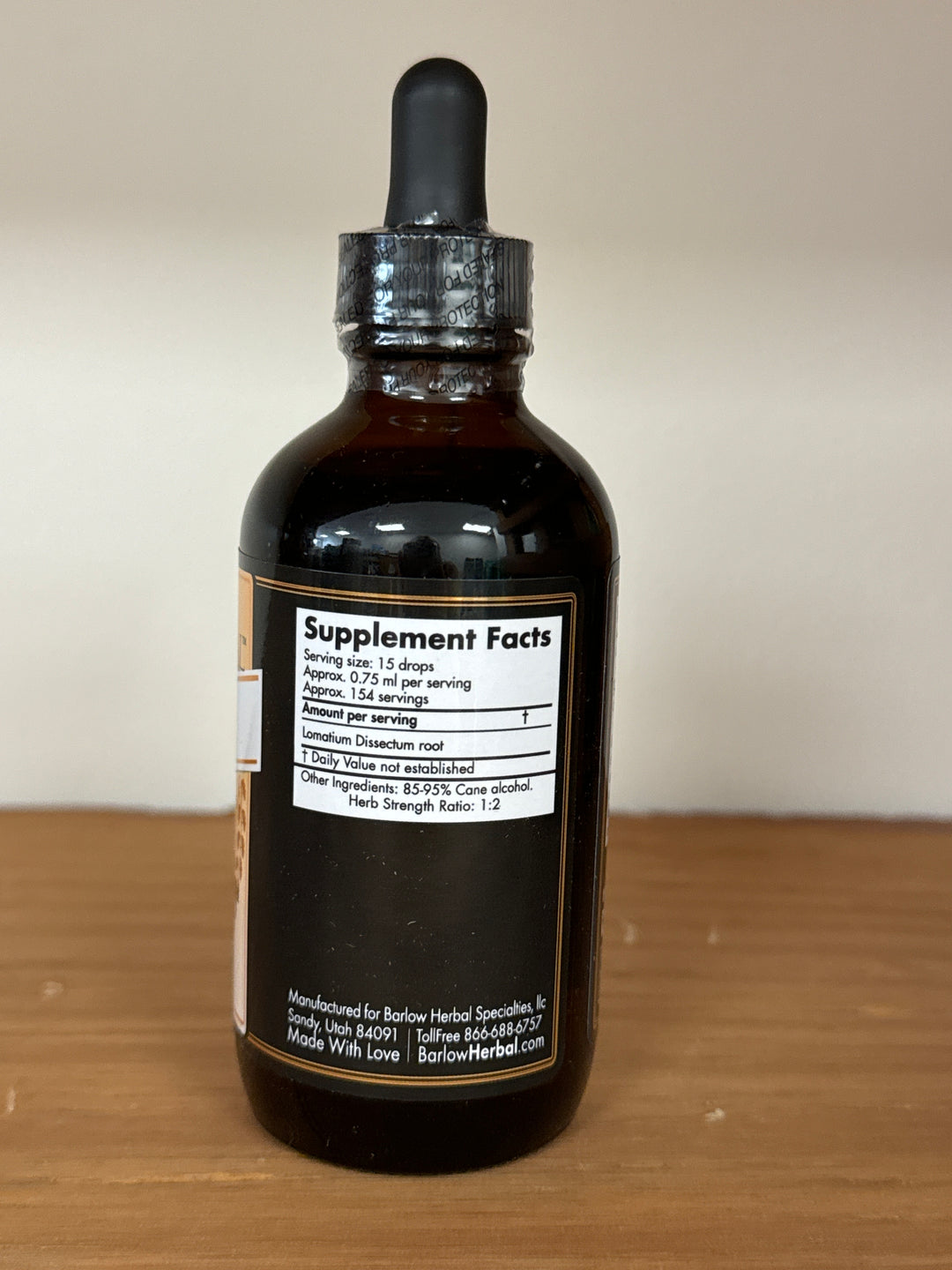 LDM-100 lomatium dissectum tincture 4 fluid oz LDM100