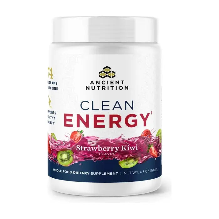 Ancient Nutrition Clean Energy Strawberry Kiwi, 30 Servings