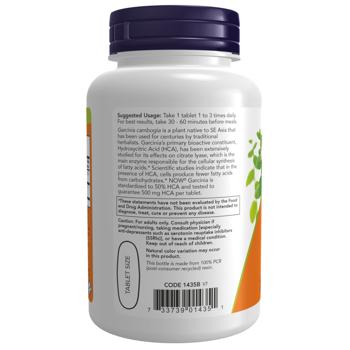 NOW Foods Garcinia 1000 mg 120 comprimidos