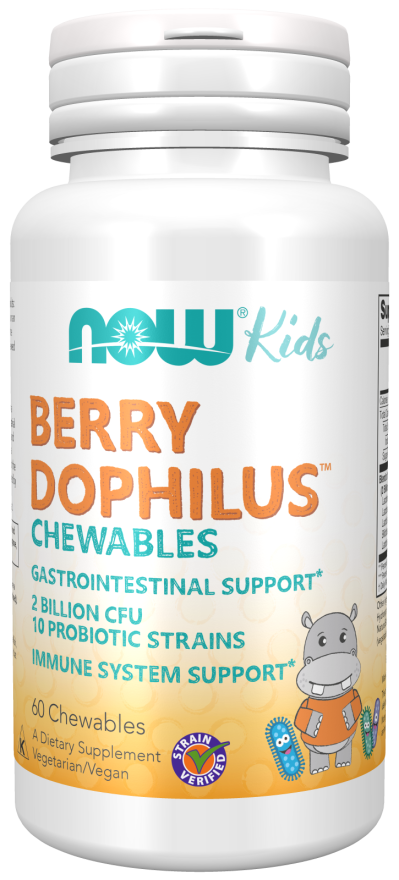 NOW Foods BerryDophilus™ Kids 60 Chewables