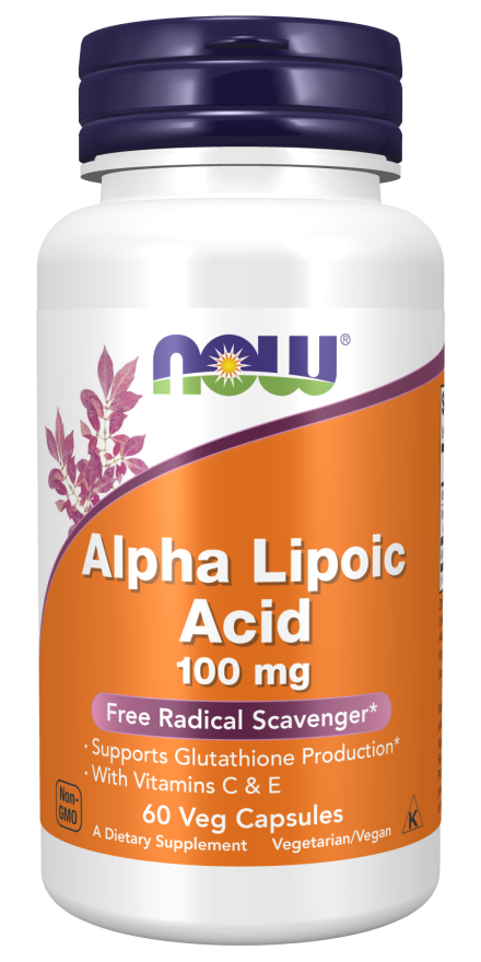 NOW Foods Alpha Lipoic Acid 100 mg 60 Veg Capsules