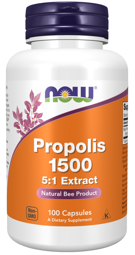 NOW Foods Propolis 1500 100 Capsules