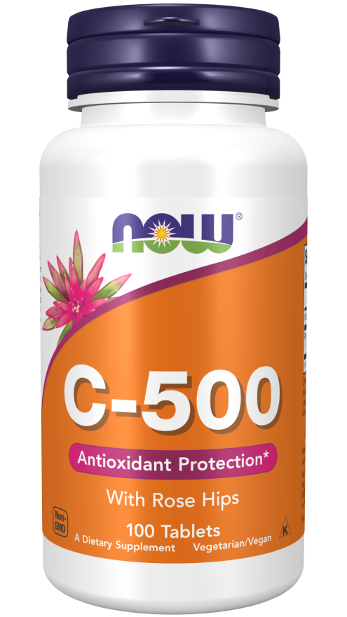 NOW Foods Vitamin C-500 100 Tablets