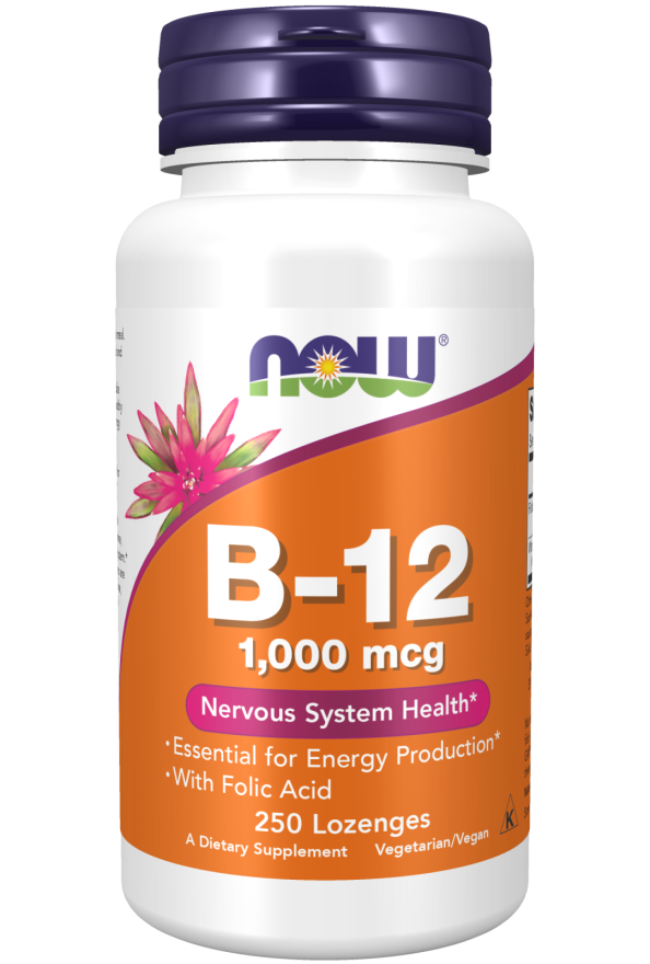 NOW Foods Vitamin B-12 1000 mcg 250 Lozenges