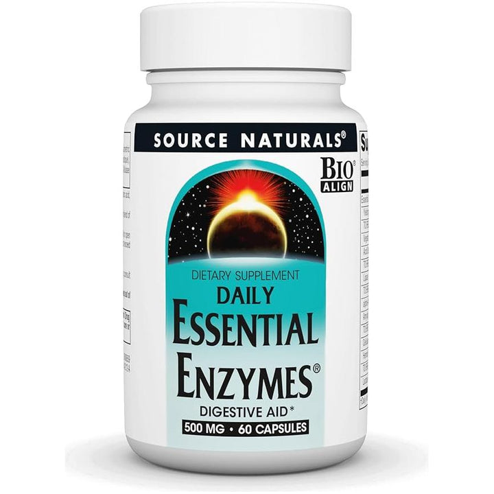 Enzimas esenciales de Source Naturals, 60 cápsulas