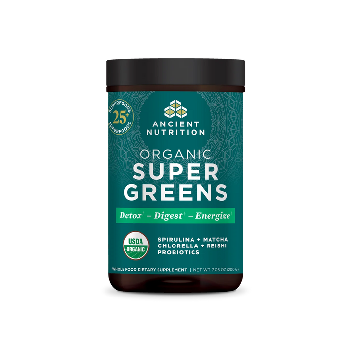 Ancient Nutrition Organic Super Greens Detox Digest Energize 7.05