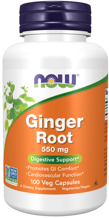 NOW Foods Ginger Root 550 mg - 100 Caps