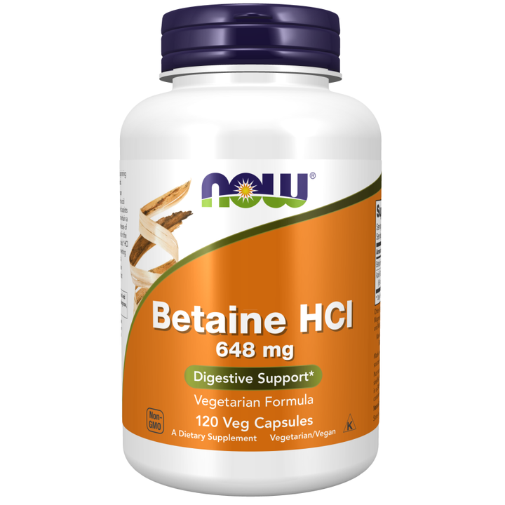 Now Foods Betaine HCl 648 mg - 120 Caps