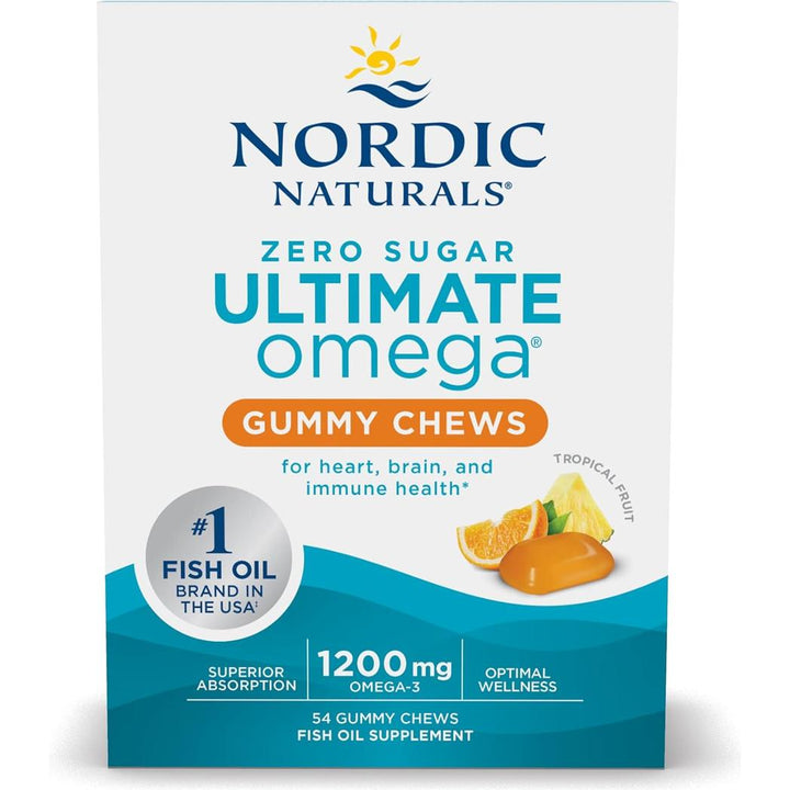 Nordic Naturals Zero Sugar Ultimate Omega Gummy Chews 54 count