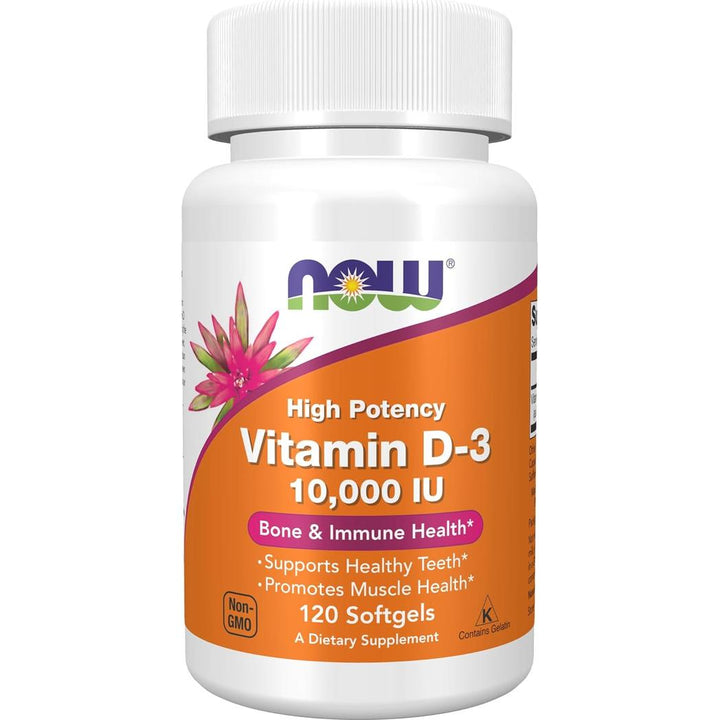 NOW Foods Vitamin D-3 10,000 IU 120 Softgels