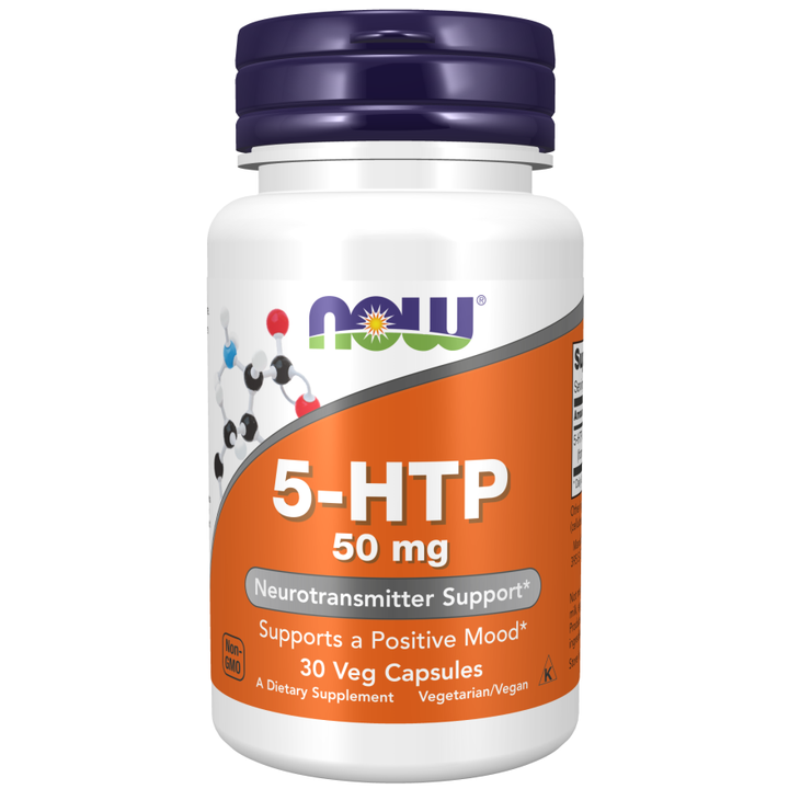 NOW Foods 5-HTP 50 mg 30 cápsulas vegetales