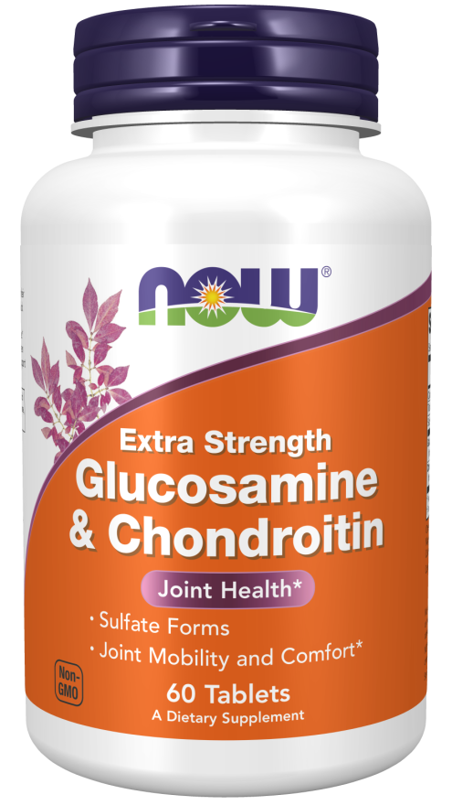 NOW Foods Glucosamine & Chondroitin Sulfate Extra Strength 60 Tablets