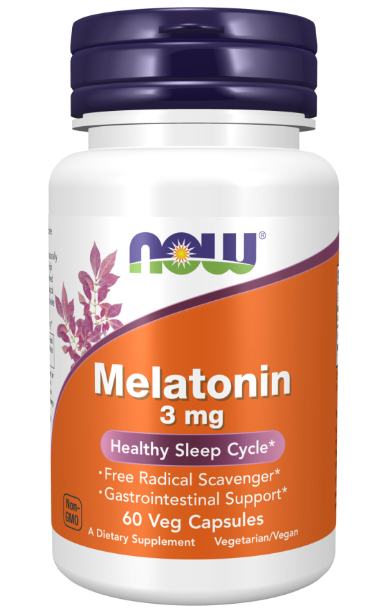 NOW Foods Melatonin 3 mg 60 Capsules