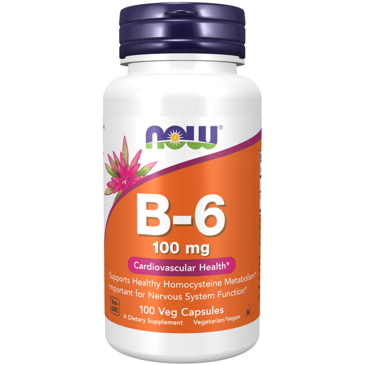 NOW Foods Vitamin B-6 100mg 100 Caps