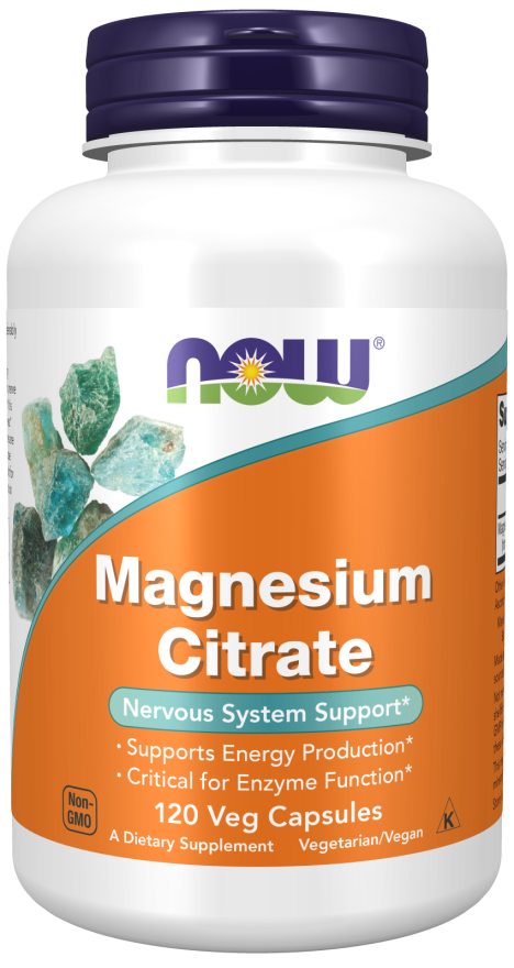 NOW Foods Magnesium Citrate 120 Veg Capsules