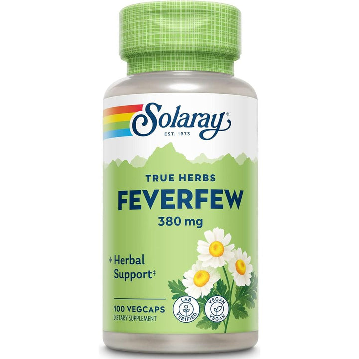 Solaray Feverfew Leaves - 100 capsules  380 mg