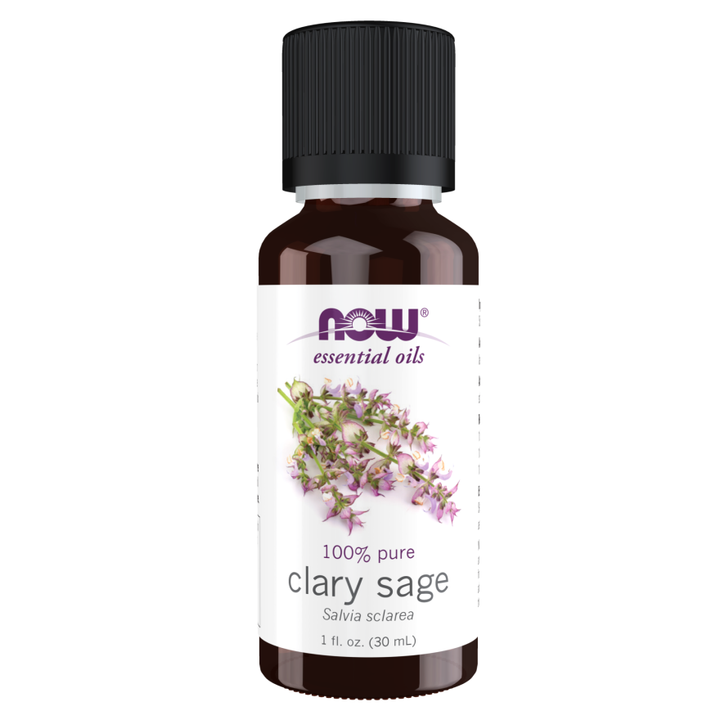 Aceite esencial de salvia sclarea de Now Foods, 1 oz, 100 % puro