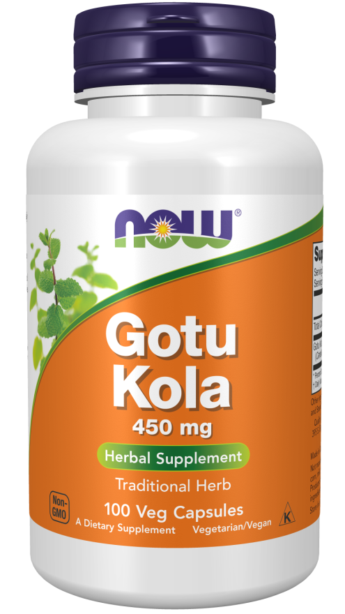 NOW Foods Gotu Kola 450 mg 100 Veg Capsules