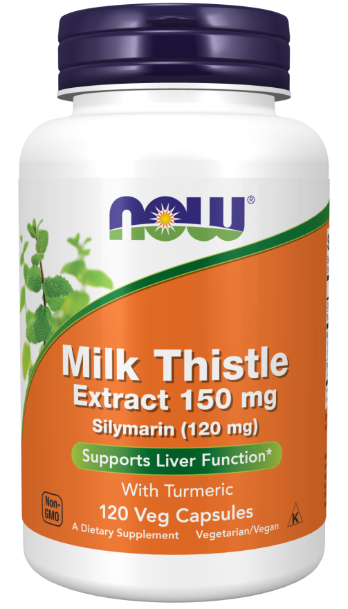 Now Foods Silymarin Milk Thistle Extract-150mg-120 Vcaps