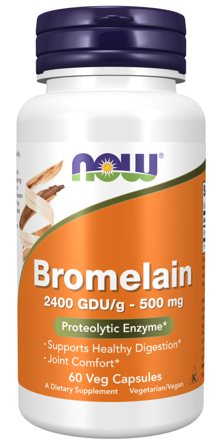 NOW Foods Bromelain 500 mg 60 Veg Capsules