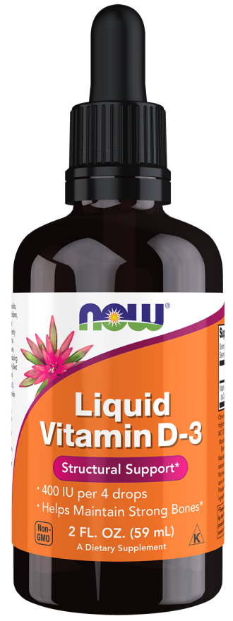 NOW Foods Liquid Vitamin D-3   2 fl .oz.