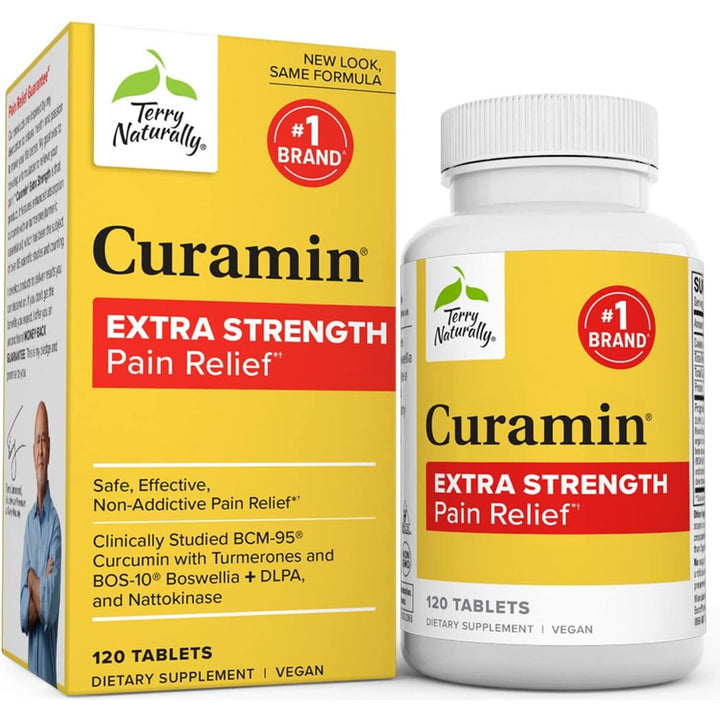 Curamin de Terry Naturally, potencia extra, 120 comprimidos