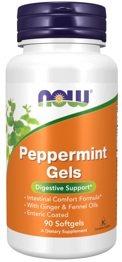 Now Foods Peppermint Gels - 90 Enteric Coated SoftGels