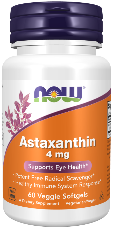 NOW Foods Astaxanthin 4 mg - 60 Softgels