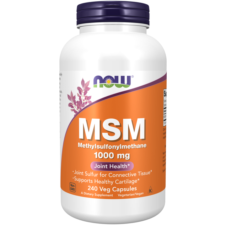 NOW Foods MSM 240 cápsulas de 1000 mg