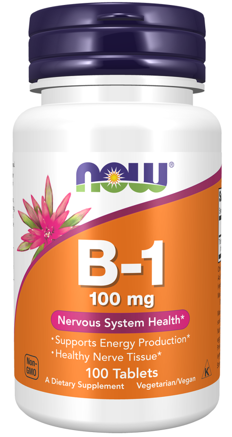 NOW Foods Vitamin B-1 100 mg 100 Tablets