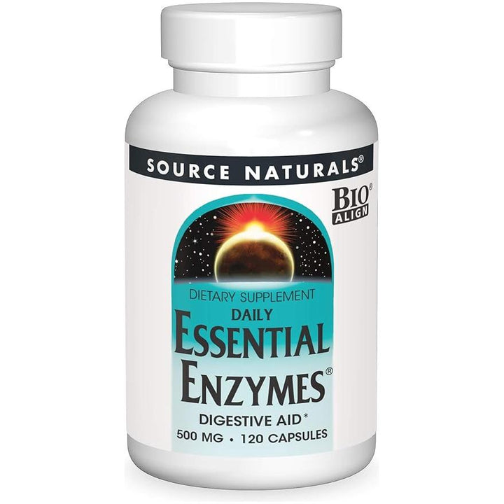 Enzimas esenciales de Source Naturals, 120 cápsulas