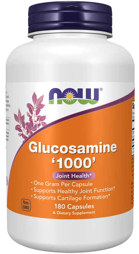 NOW Foods Glucosamine 1000 (Gluc. Hydrochloride 1000mg) - 180 Veg Capsules