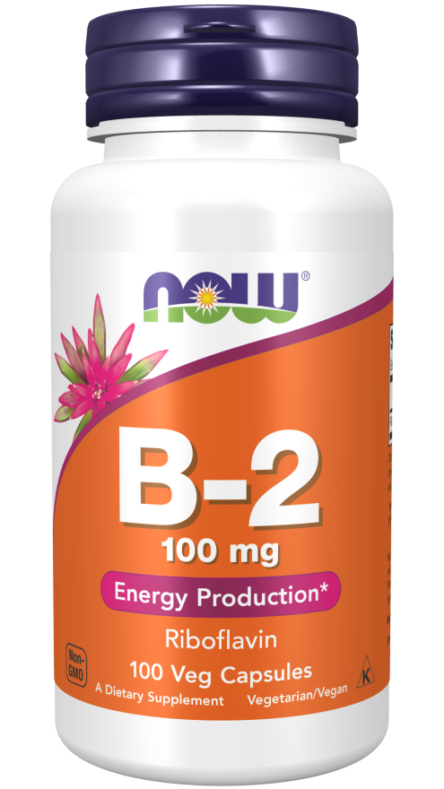 Now Foods Vitamin B-2 (Riboflavin) 100mg - 100 Caps