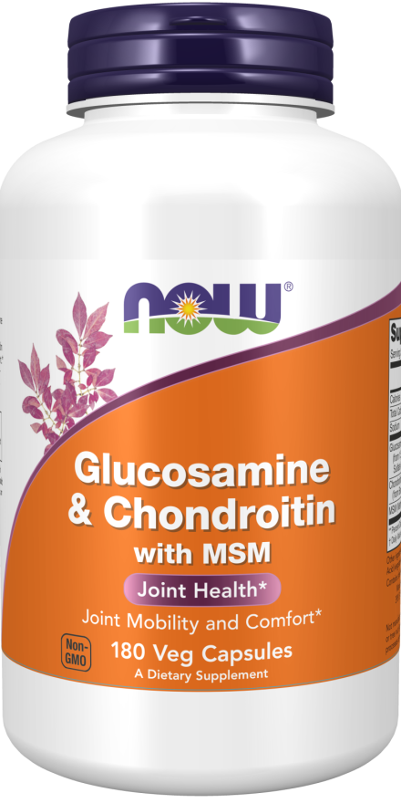 NOW Foods Glucosamine, Chondroitin & MSM  180 Capsules