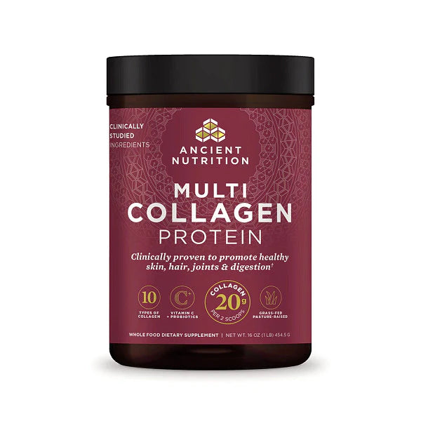 Ancient Nutrition Collagen Protein Unflavored Multi Collagen Protein Hydrolyzed Collagen Peptides 16oz