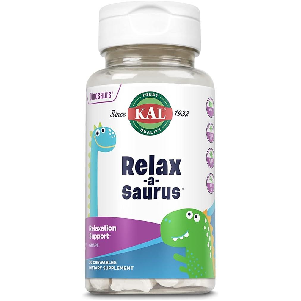 KAL Relax-a-Saurus  Children's L-Theanine 30 Chewables