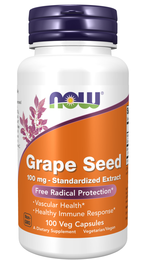 NOW Foods Grape Seed - 100 Vcaps