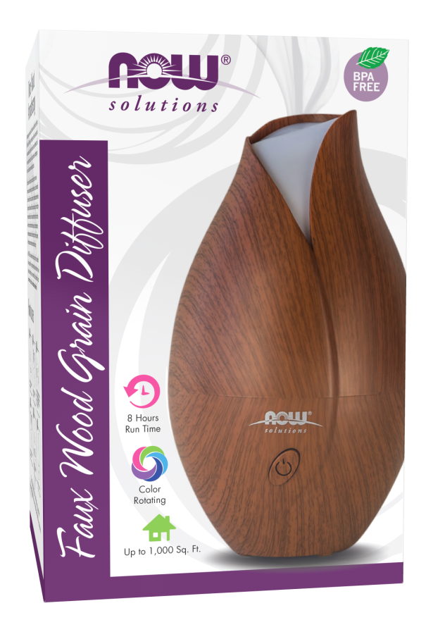 Now Foods Ultrasonic Faux Wooden Oil Diffuser