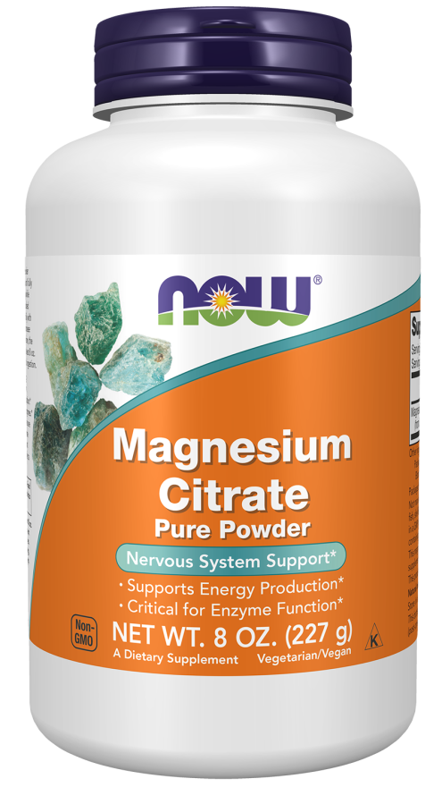 NOW Foods Magnesium Powder 8 oz. (Magnesium Citrate)