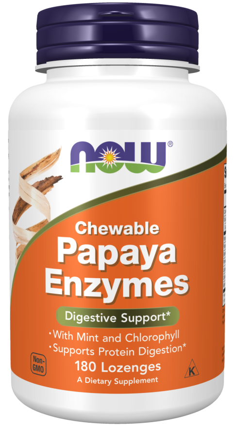 NOW Foods Papaya Enzyme 180 Lozenges